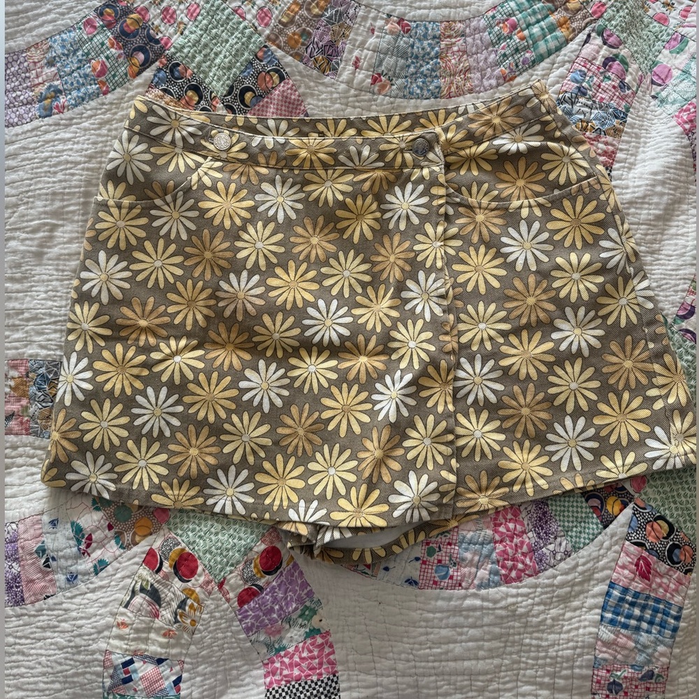 Vintage Floral Skort Made in USA